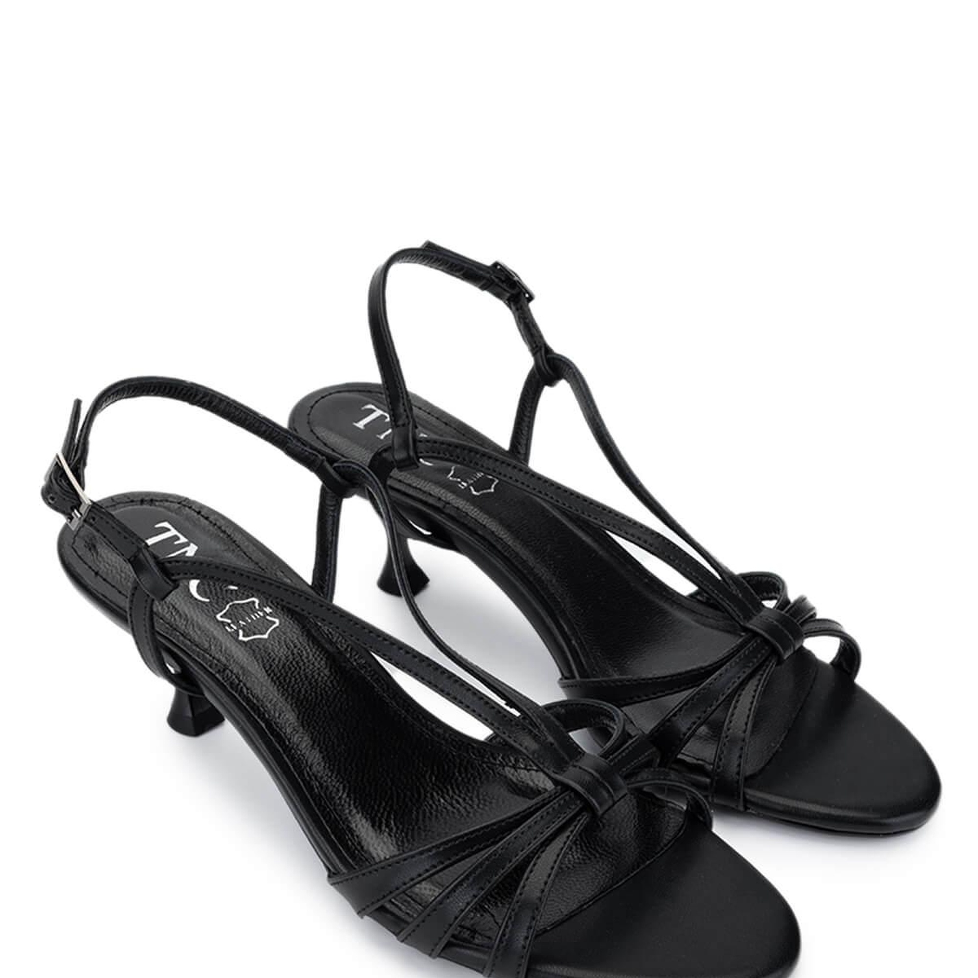 Tamer Tanca Kadın Vegan Siyah Topuklu Ayakkabı