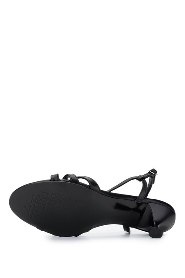  Tamer Tanca Kadın Vegan Siyah Topuklu Ayakkabı