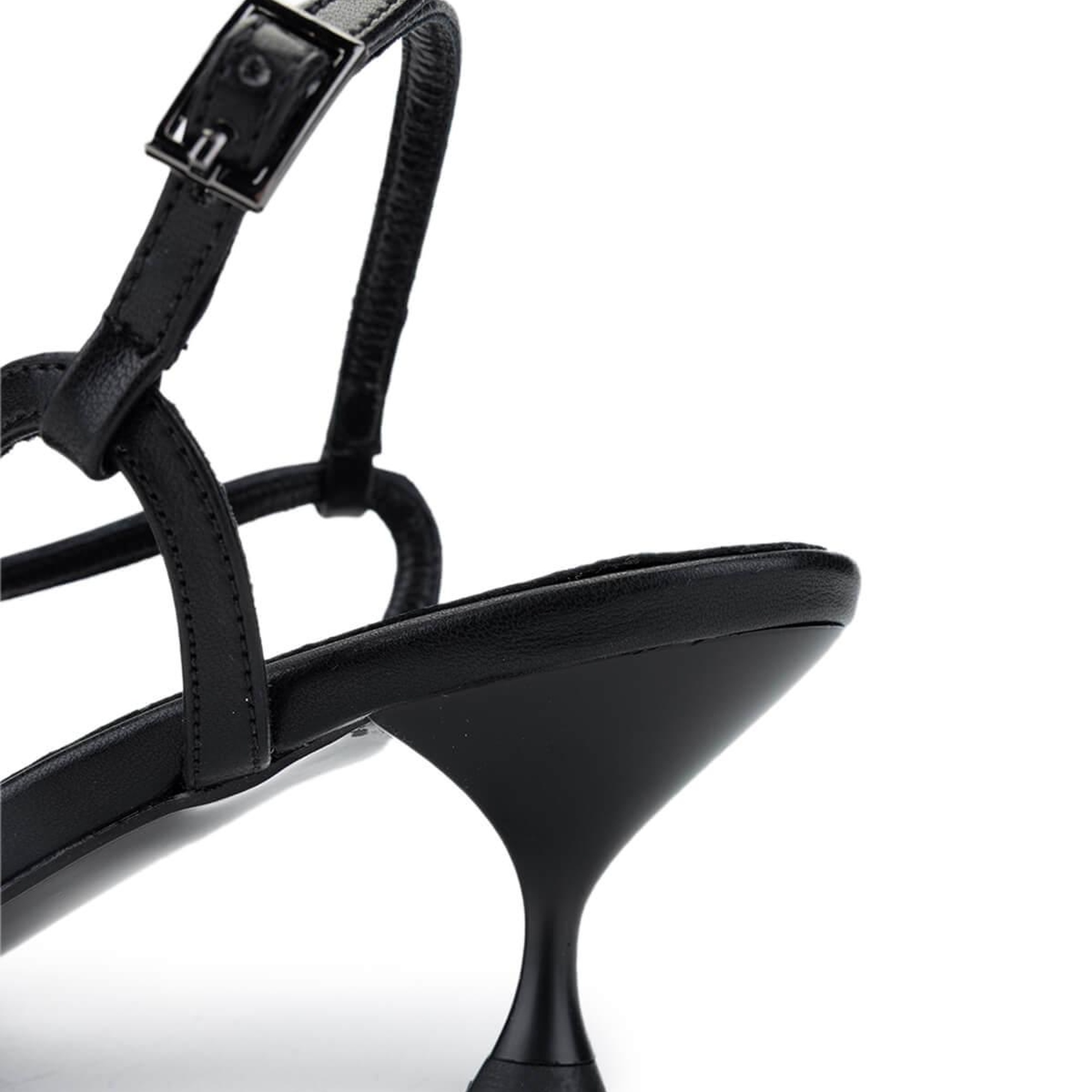 Tamer Tanca Kadın Vegan Siyah Topuklu Ayakkabı