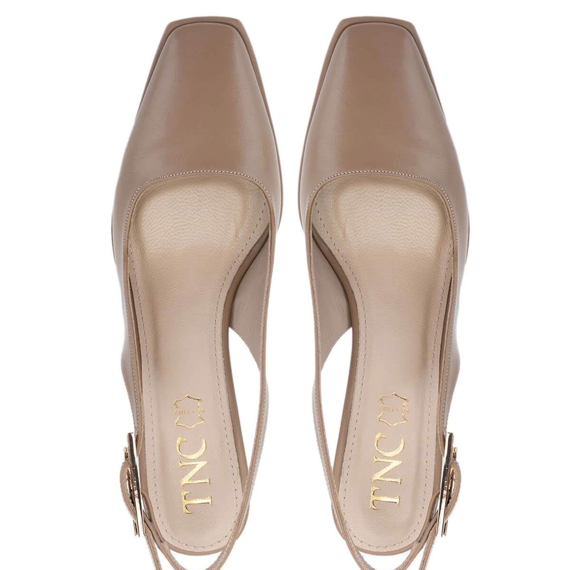 Tamer Tanca Kadın Vegan Bej Topuklu Ayakkabı