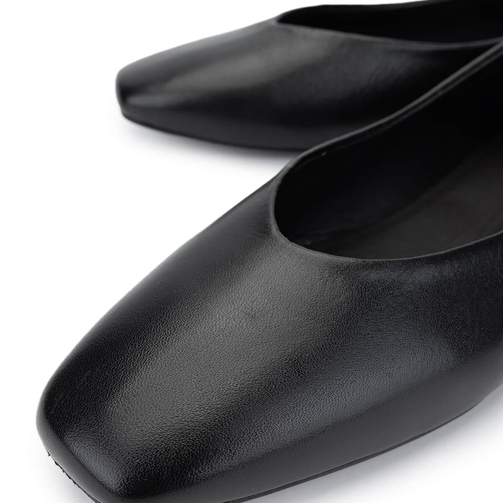 Tamer Tanca Kadın Hakiki Deri Siyah Deri Babet Ayakkabı