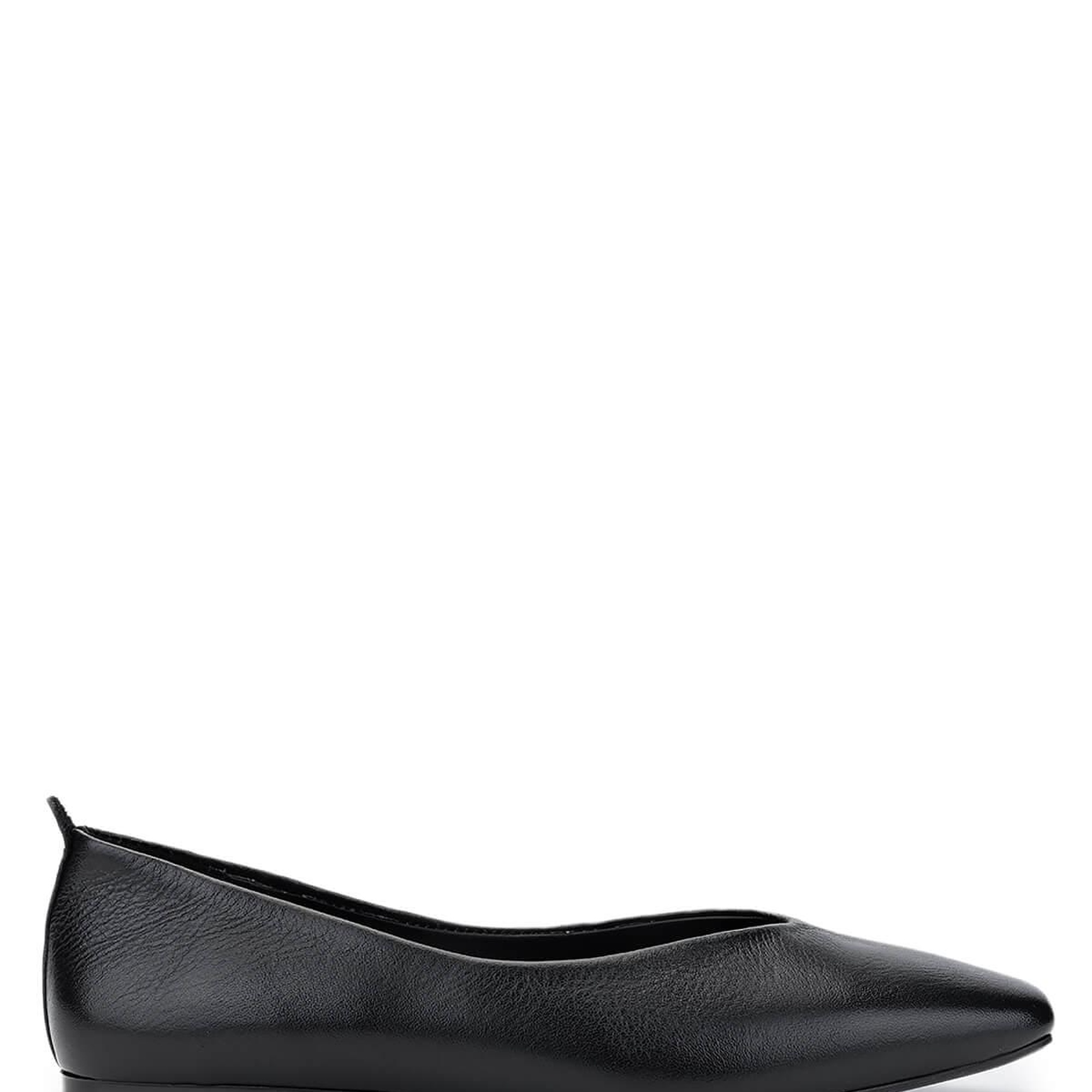 Tamer Tanca Kadın Hakiki Deri Siyah Deri Babet Ayakkabı