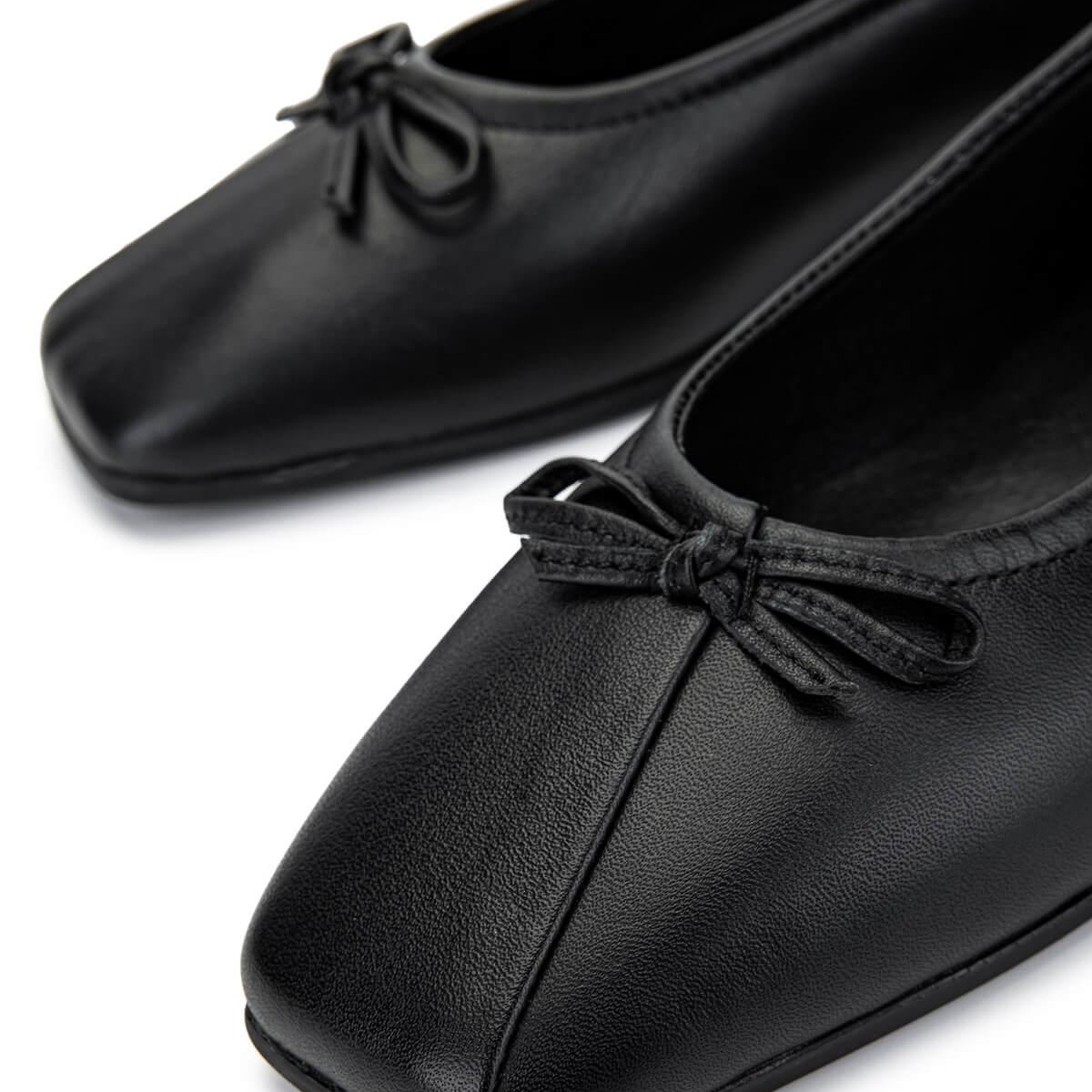 Tamer Tanca Kadın Hakiki Deri Siyah Deri Babet Ayakkabı