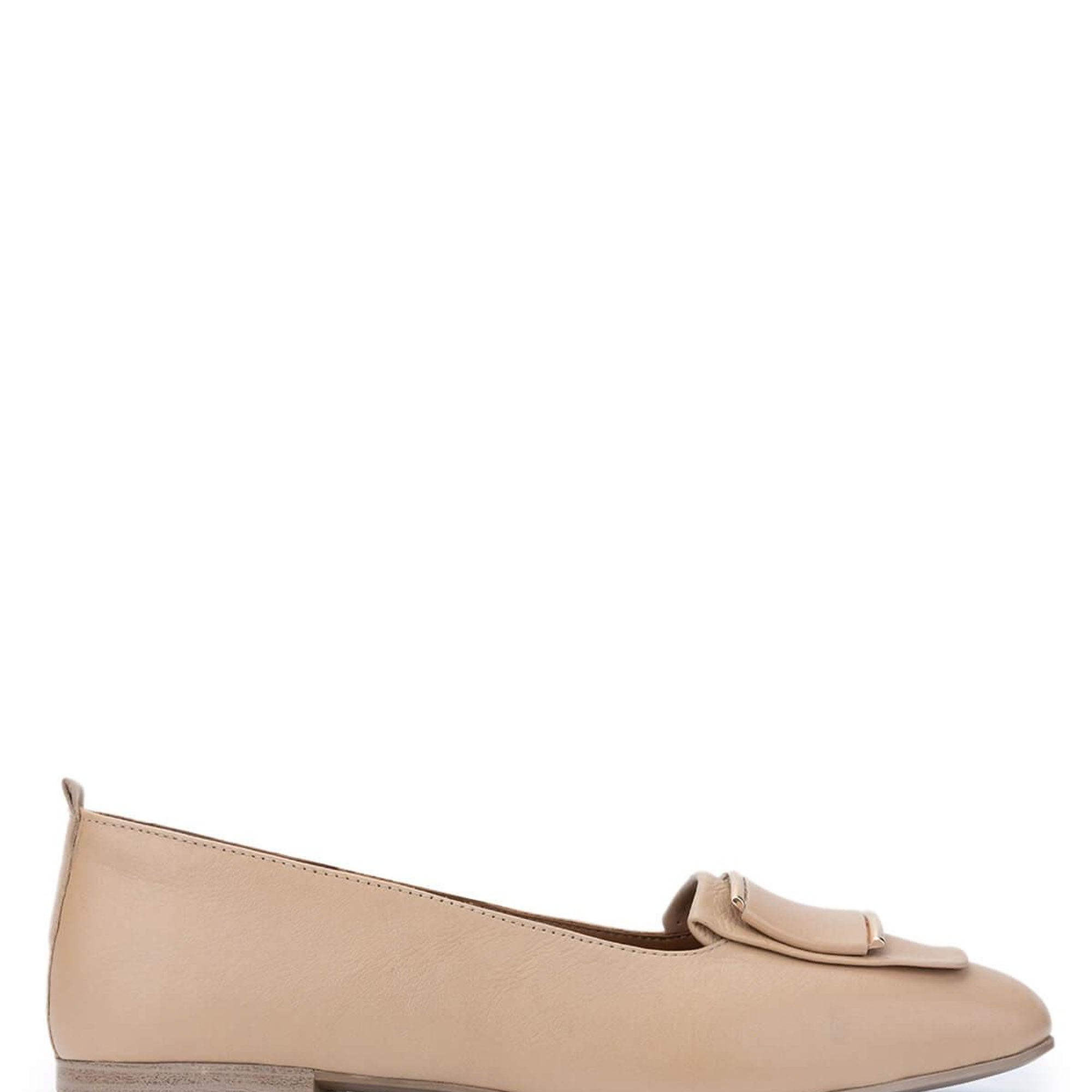 Tamer Tanca Kadın Hakiki Deri Bej Loafer Ayakkabı