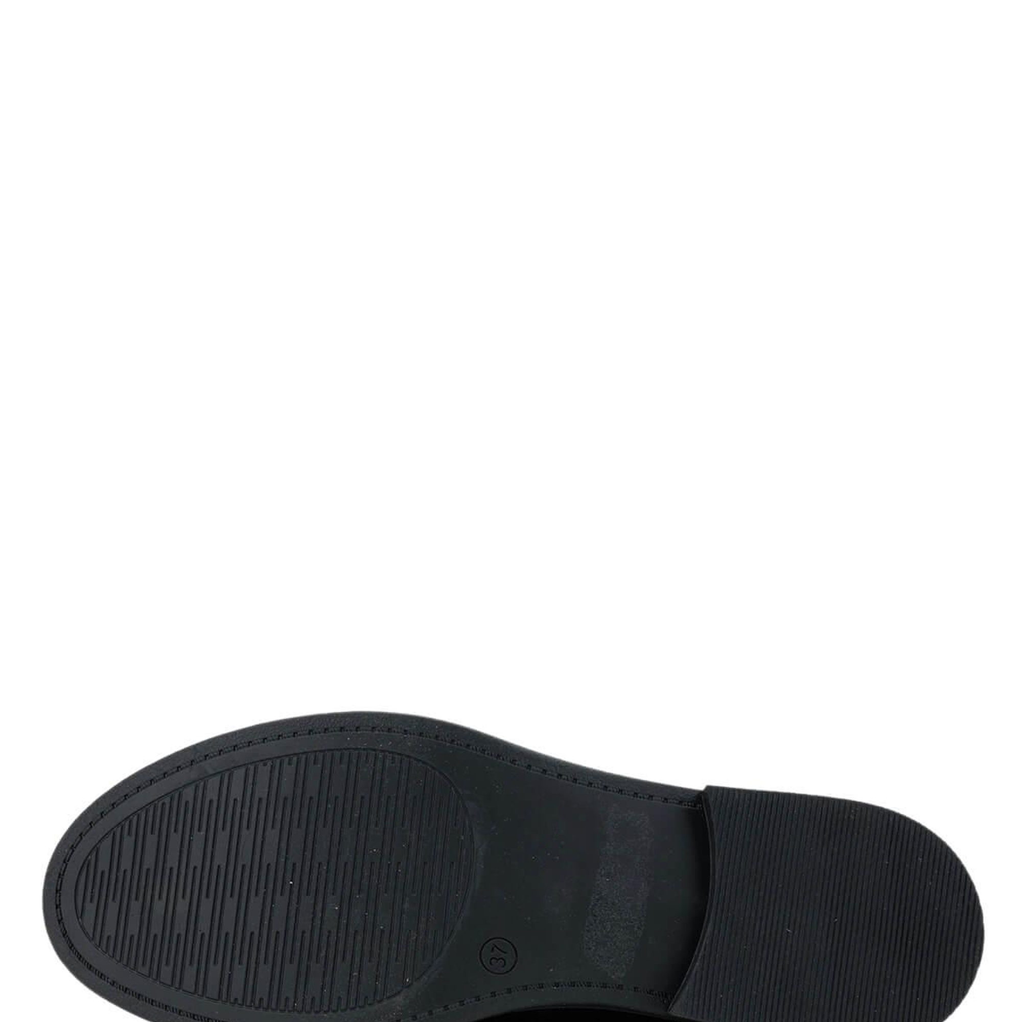 Tamer Tanca Kadın Vegan Siyah Kroko Loafer Ayakkabı