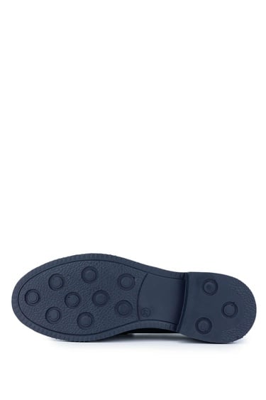  Tamer Tanca Kadın Vegan Lacivert Loafer Ayakkabı