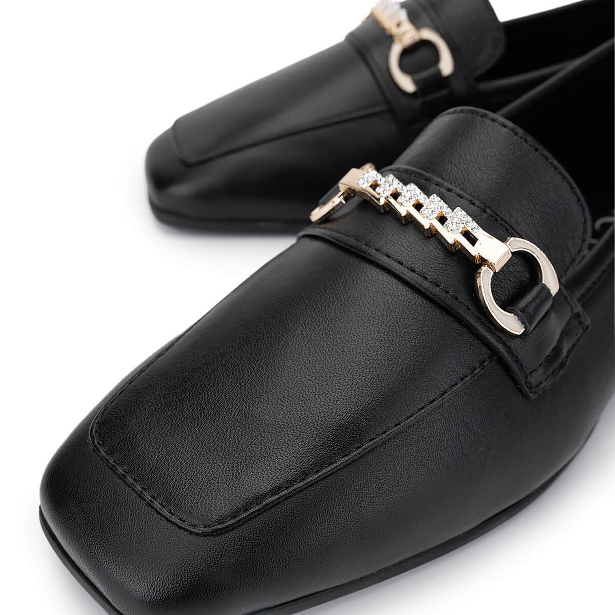 Tamer Tanca Kadın Hakiki Deri Siyah Deri Loafer Ayakkabı