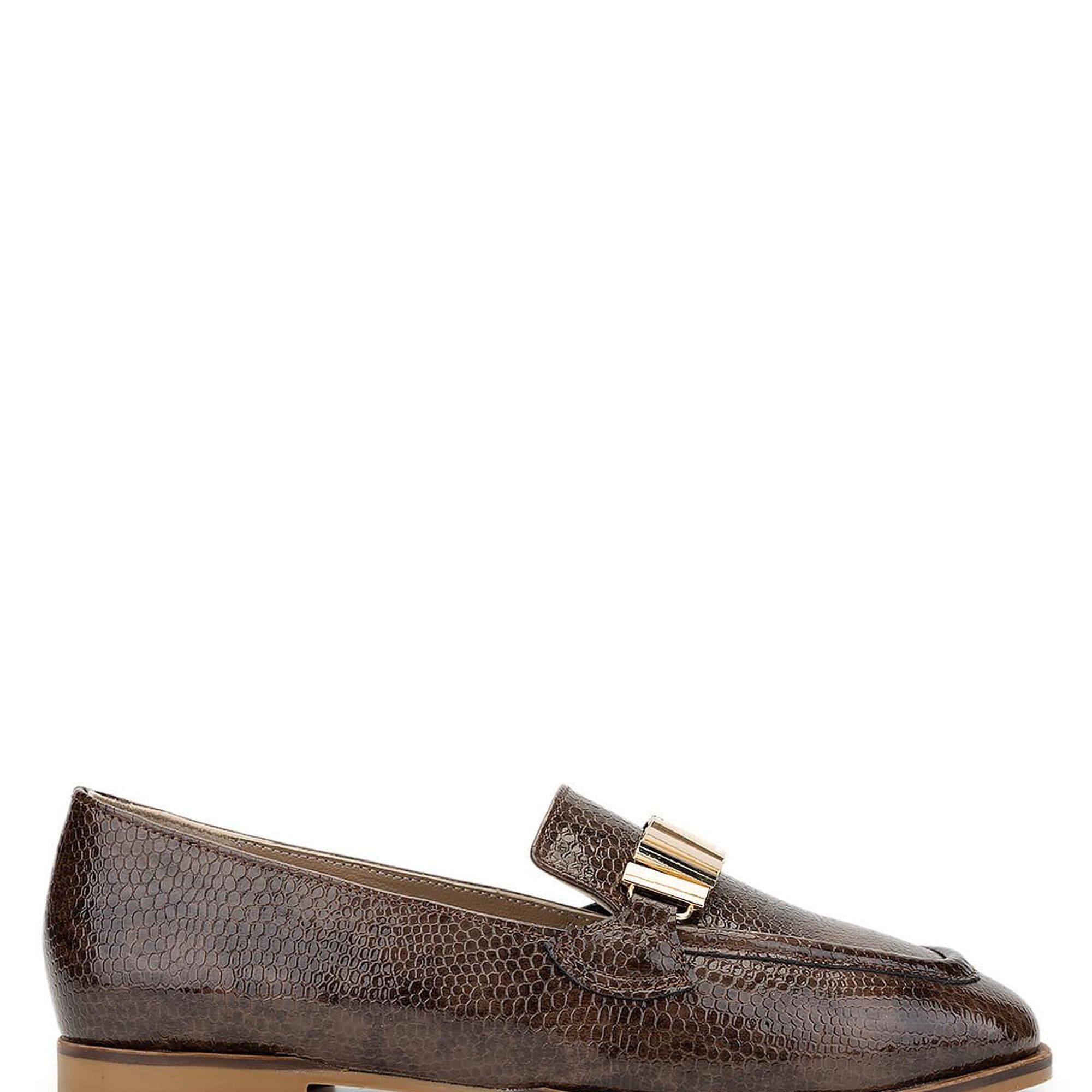 Tamer Tanca Kadın Hakiki Deri Kahverengi Loafer Ayakkabı