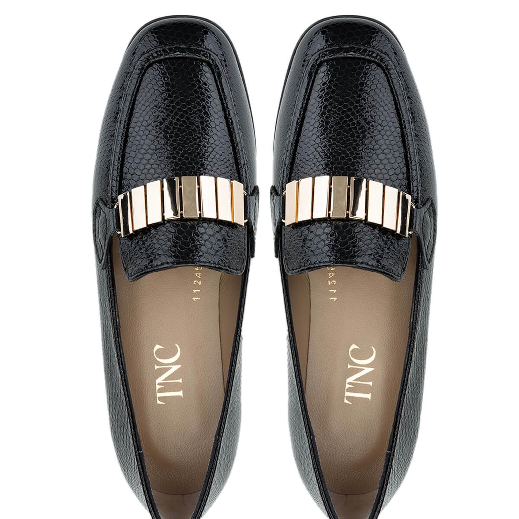 Tamer Tanca Kadın Hakiki Deri Siyah Loafer Ayakkabı