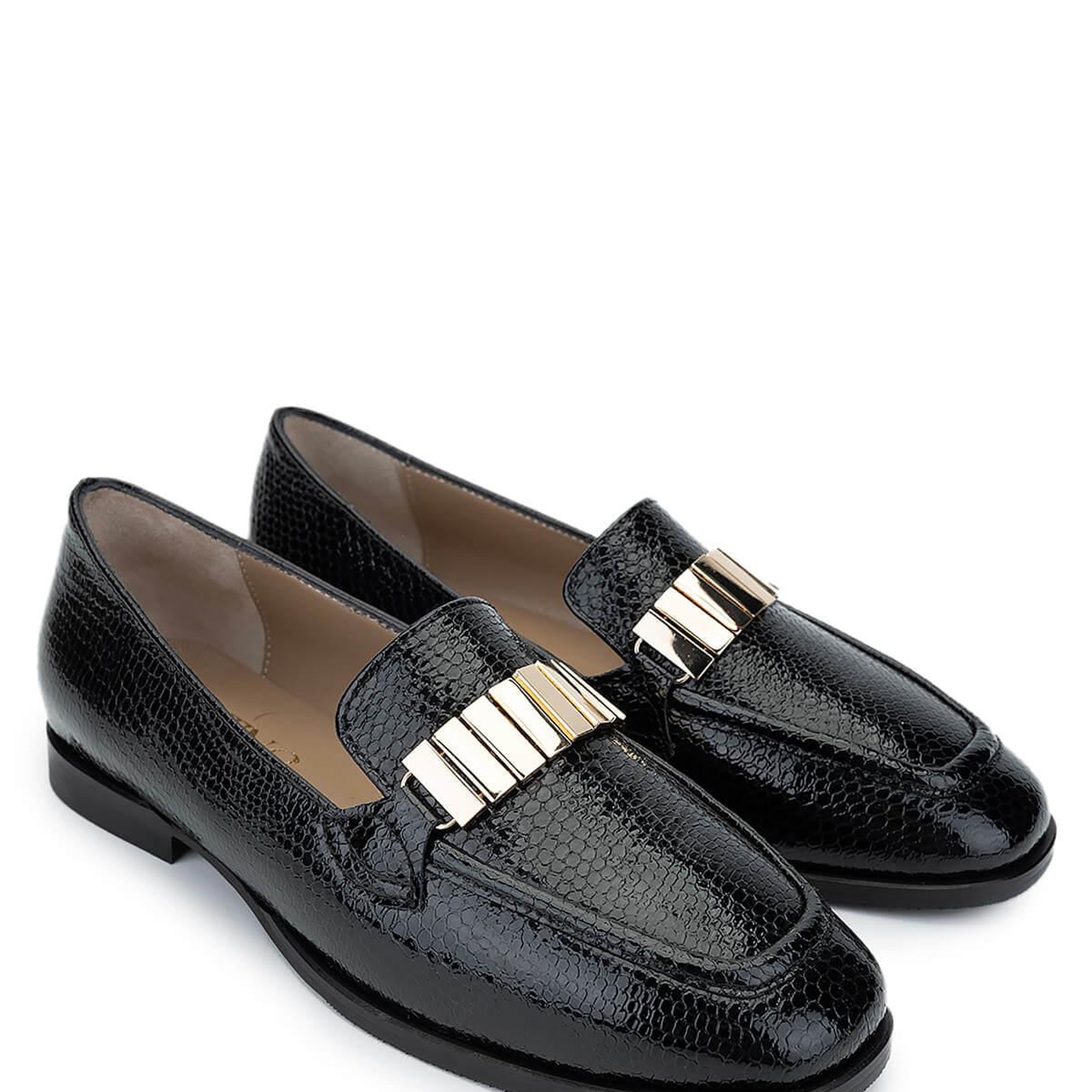 Tamer Tanca Kadın Hakiki Deri Siyah Loafer Ayakkabı