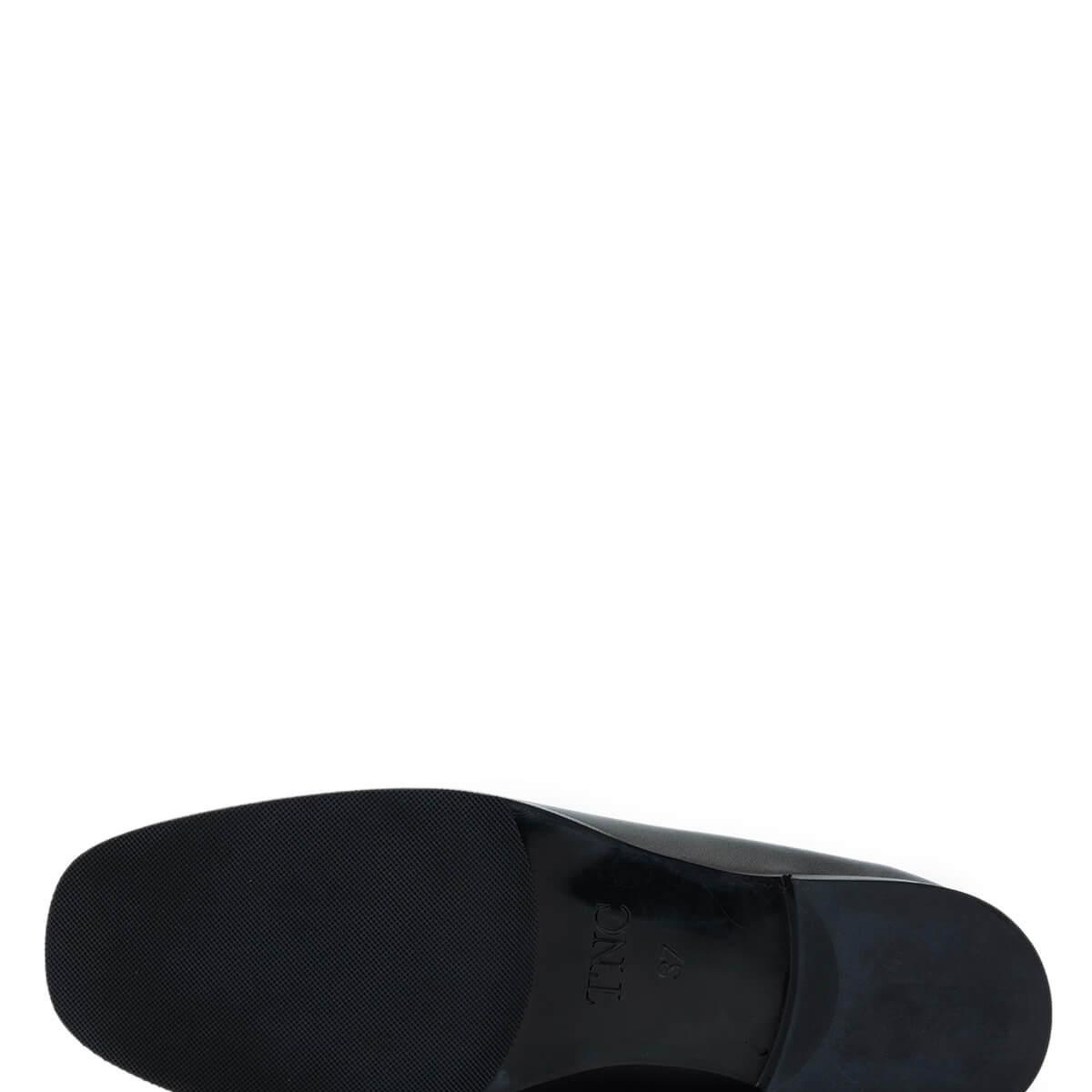 Tamer Tanca Kadın Hakiki Deri Siyah Deri Loafer Ayakkabı