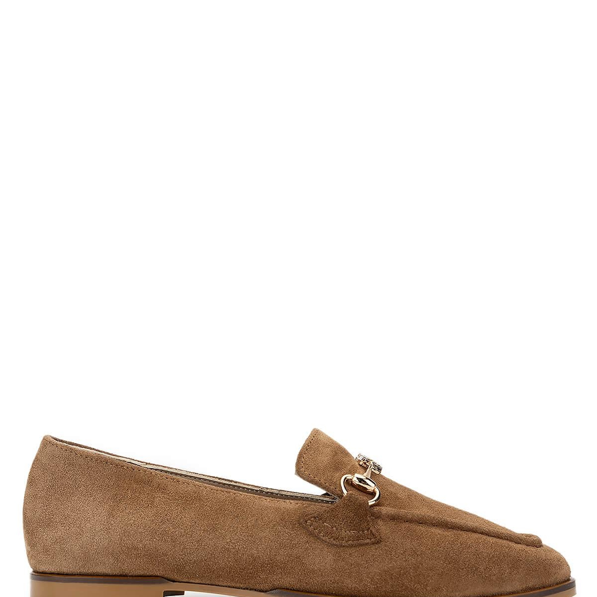 Tamer Tanca Kadın Hakiki Deri Tütün Süet Loafer Ayakkabı