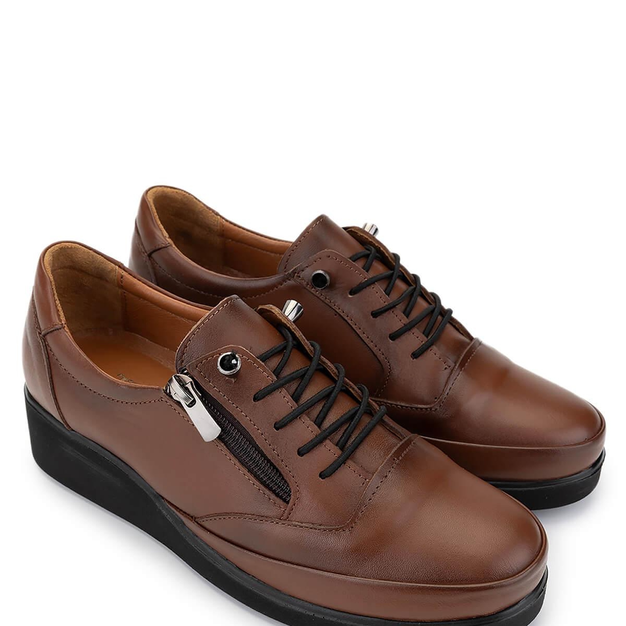 Tamer Tanca Kadın Hakiki Deri Taba Casual Ayakkabı