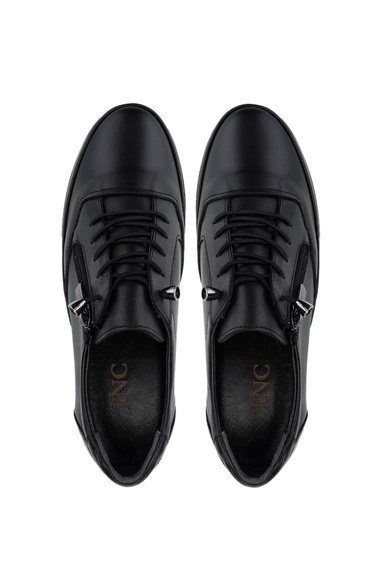  Tamer Tanca Kadın Hakiki Deri Siyah Deri Casual Ayakkabı