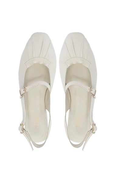  Tamer Tanca Kadın Hakiki Deri Bej Casual Ayakkabı