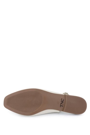  Tamer Tanca Kadın Hakiki Deri Bej Casual Ayakkabı