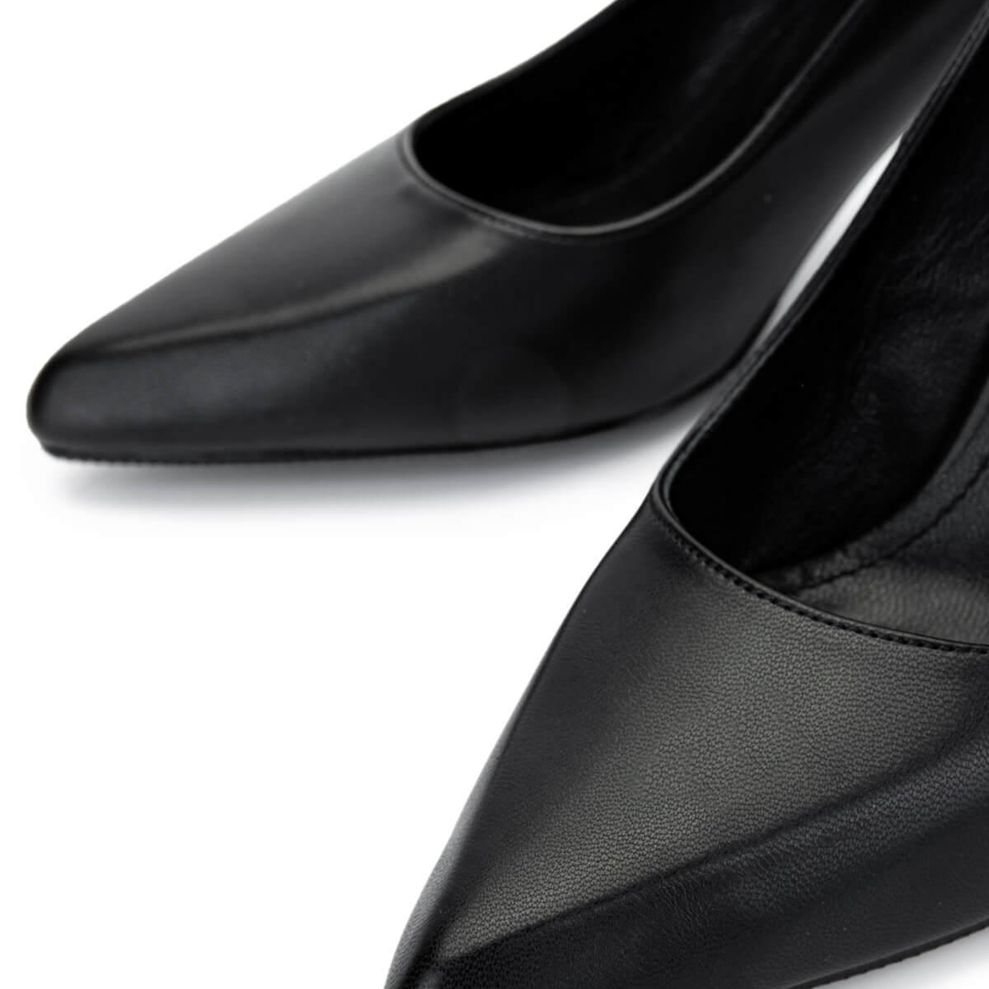 Tamer Tanca Kadın Vegan Siyah Stiletto Ayakkabı