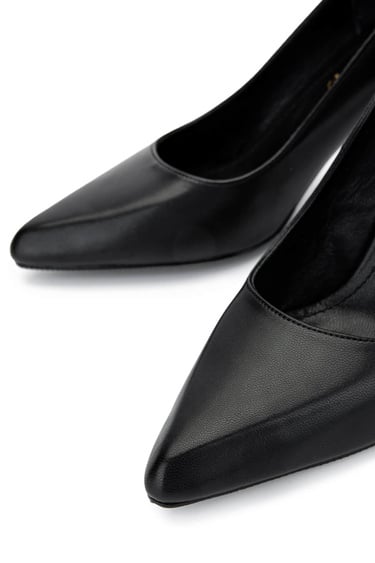  Tamer Tanca Kadın Vegan Siyah Stiletto Ayakkabı