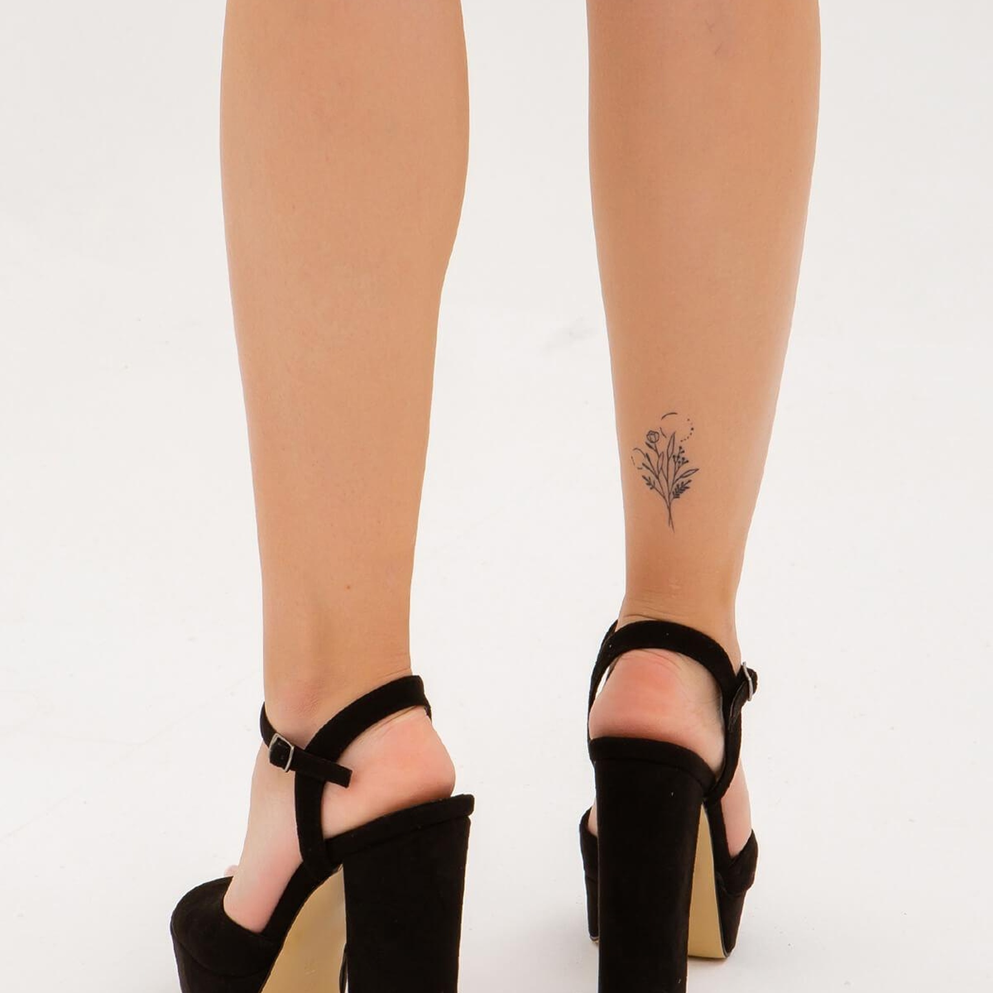 Tamer Tanca Kadın Vegan Siyah Süet Abiye Ayakkabı