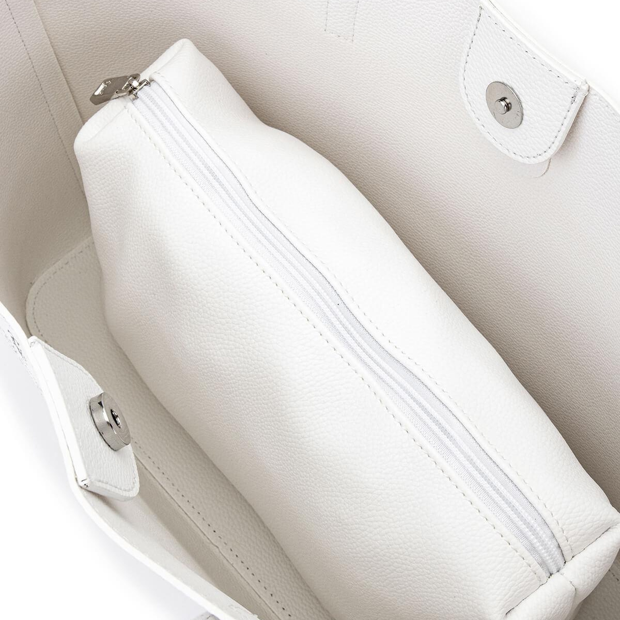 Tamer Tanca Kadın Vegan Beyaz Omuz Çanta