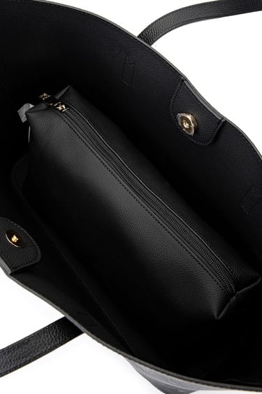  Tamer Tanca Kadın Vegan Siyah Omuz Çanta