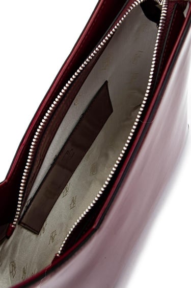  Tamer Tanca Kadın Vegan Bordo Rugan Omuz Çanta