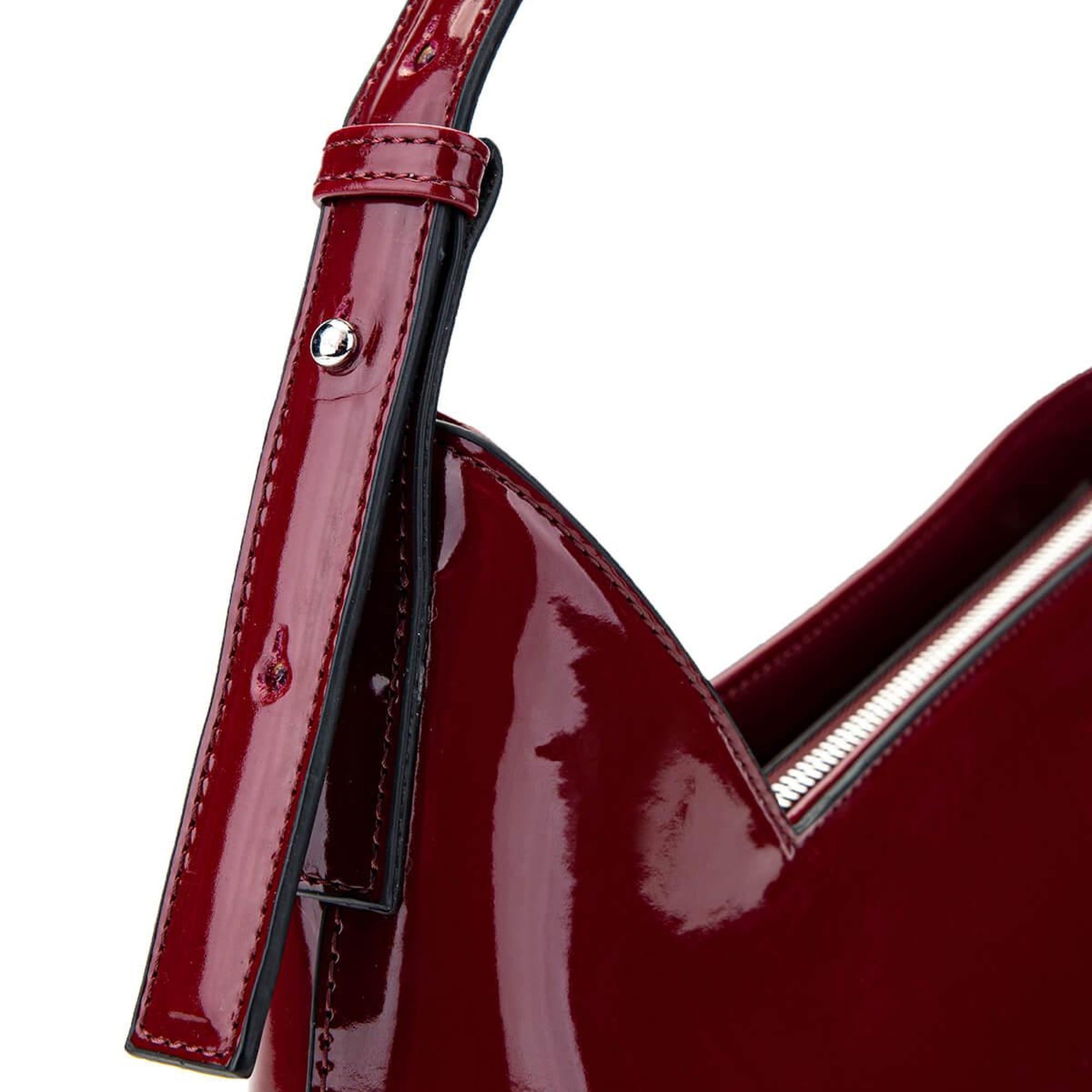 Tamer Tanca Kadın Vegan Bordo Rugan Omuz Çanta