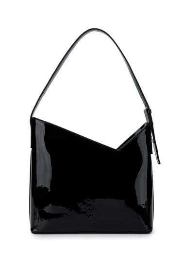  Tamer Tanca Kadın Vegan Siyah Rugan Omuz Çanta