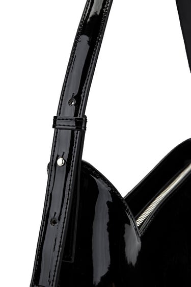  Tamer Tanca Kadın Vegan Siyah Rugan Omuz Çanta