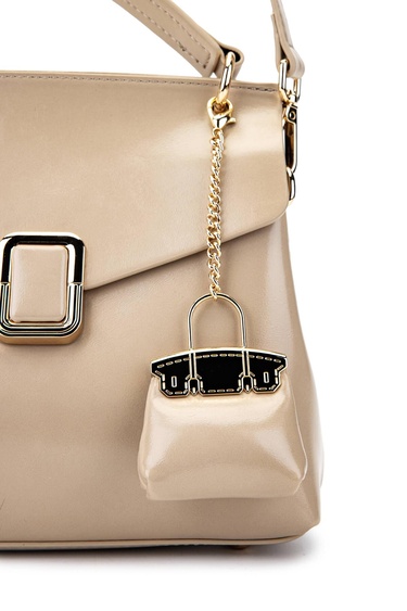  Tamer Tanca Kadın Vegan Bej Omuz Çanta