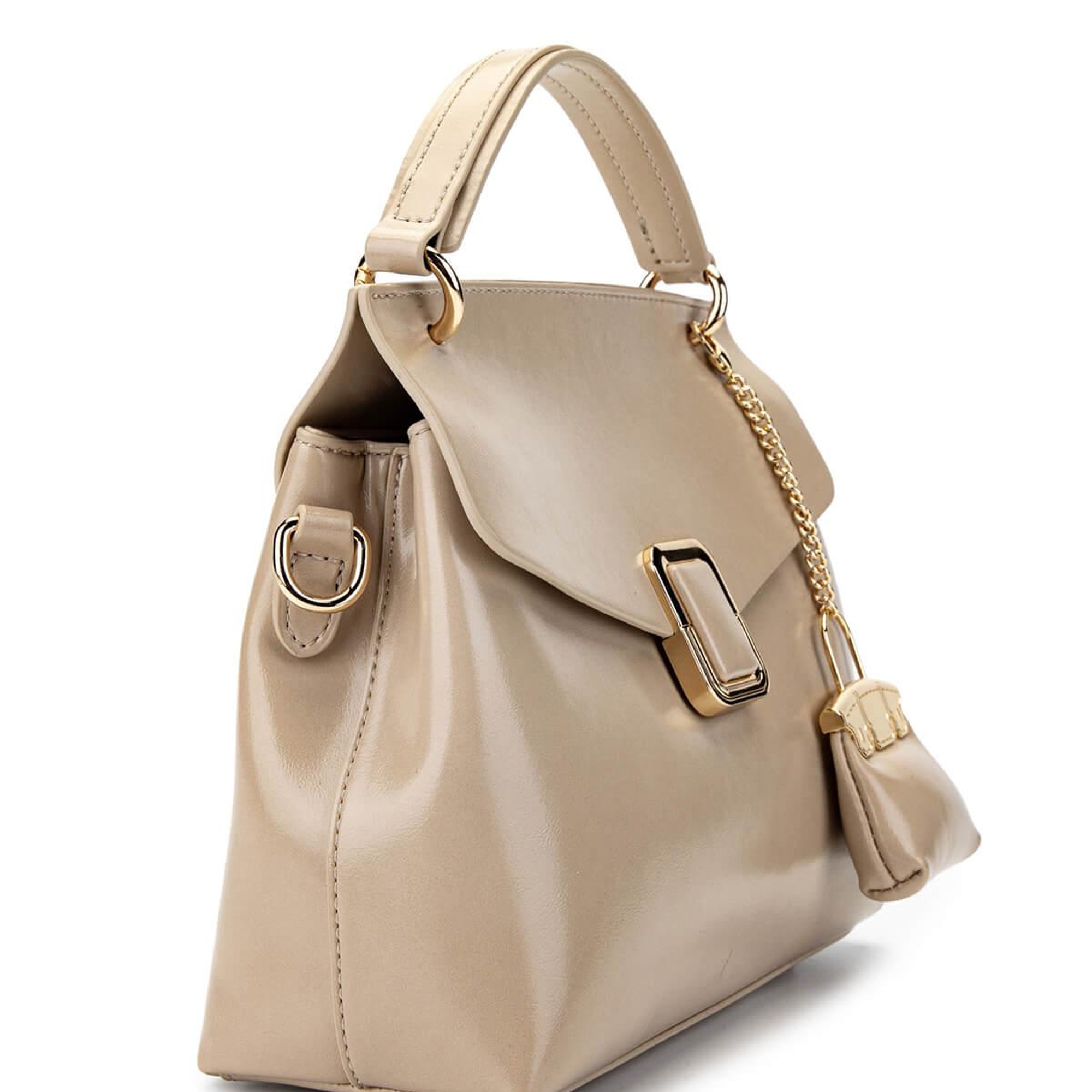 Tamer Tanca Kadın Vegan Bej Omuz Çanta