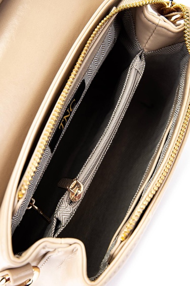  Tamer Tanca Kadın Vegan Bej Omuz Çanta