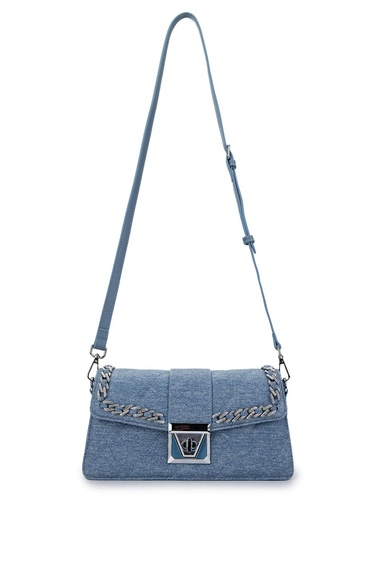  Tamer Tanca Kadın Vegan Mavi Omuz Çanta