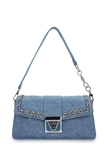  Tamer Tanca Kadın Vegan Mavi Omuz Çanta