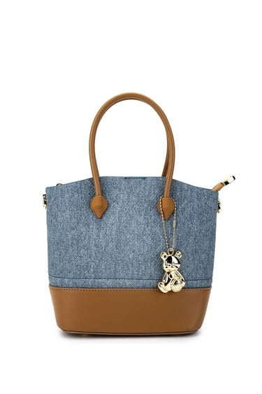  Tamer Tanca Kadın Vegan Mavi Omuz Çanta