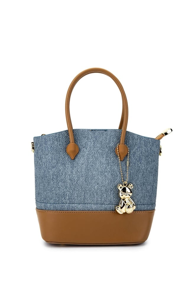  Tamer Tanca Kadın Vegan Mavi Omuz Çanta