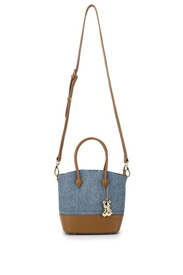  Tamer Tanca Kadın Vegan Mavi Omuz Çanta