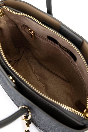  Tamer Tanca Kadın Vegan Koyu Gri Omuz Çanta