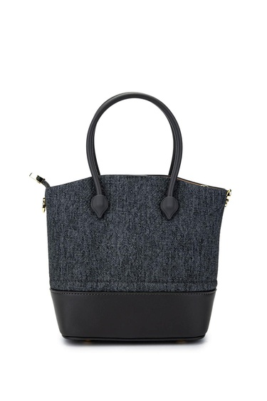  Tamer Tanca Kadın Vegan Koyu Gri Omuz Çanta