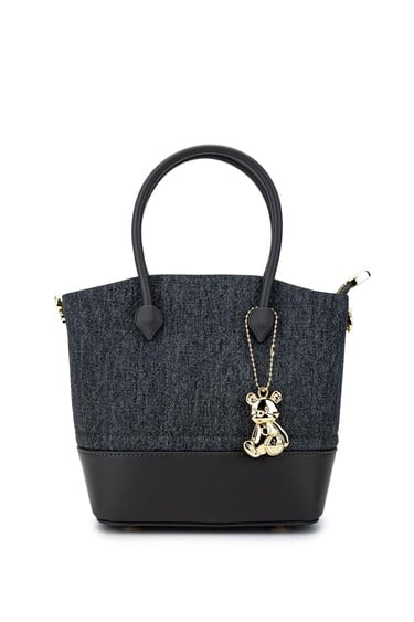  Tamer Tanca Kadın Vegan Koyu Gri Omuz Çanta