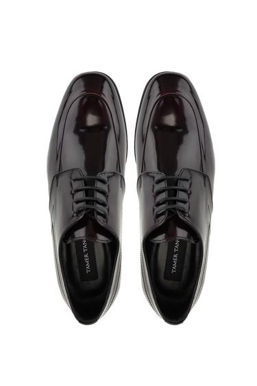  Tamer Tanca Erkek Hakiki Deri Bordo Klasik Ayakkabı