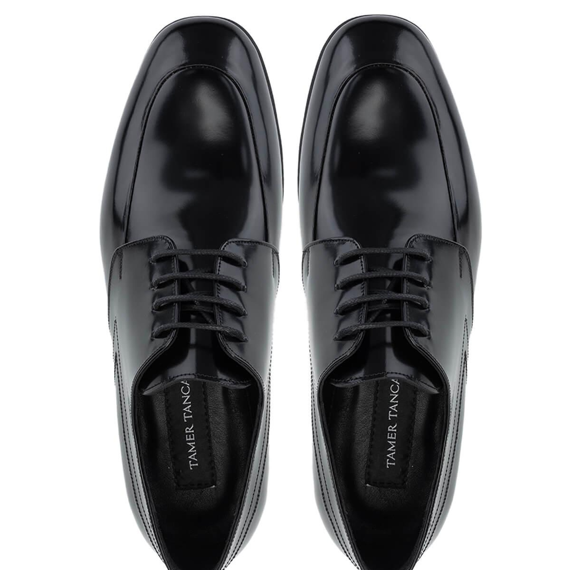 Tamer Tanca Erkek Hakiki Deri Siyah Açma Klasik Ayakkabı