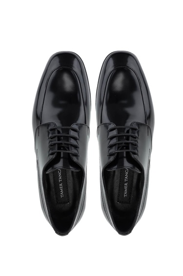  Tamer Tanca Erkek Hakiki Deri Siyah Açma Klasik Ayakkabı
