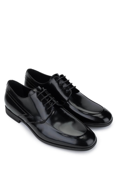  Tamer Tanca Erkek Hakiki Deri Siyah Açma Klasik Ayakkabı