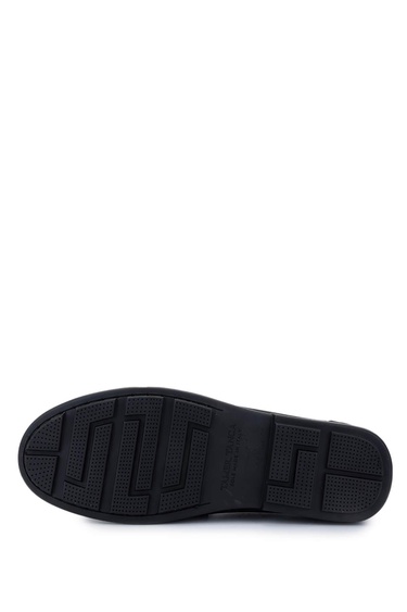  Tamer Tanca Erkek Hakiki Deri Siyah Nubuk Loafer Ayakkabı