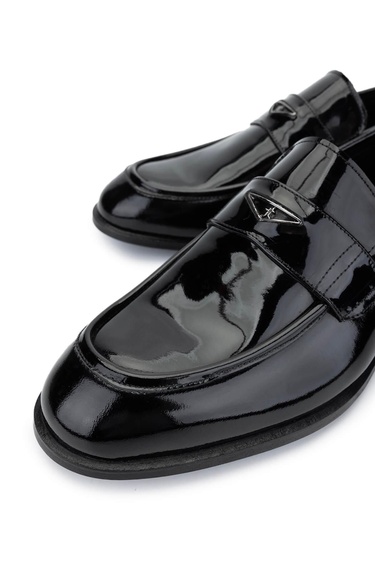  Tamer Tanca Erkek Hakiki Deri Siyah Rugan Klasik Ayakkabı