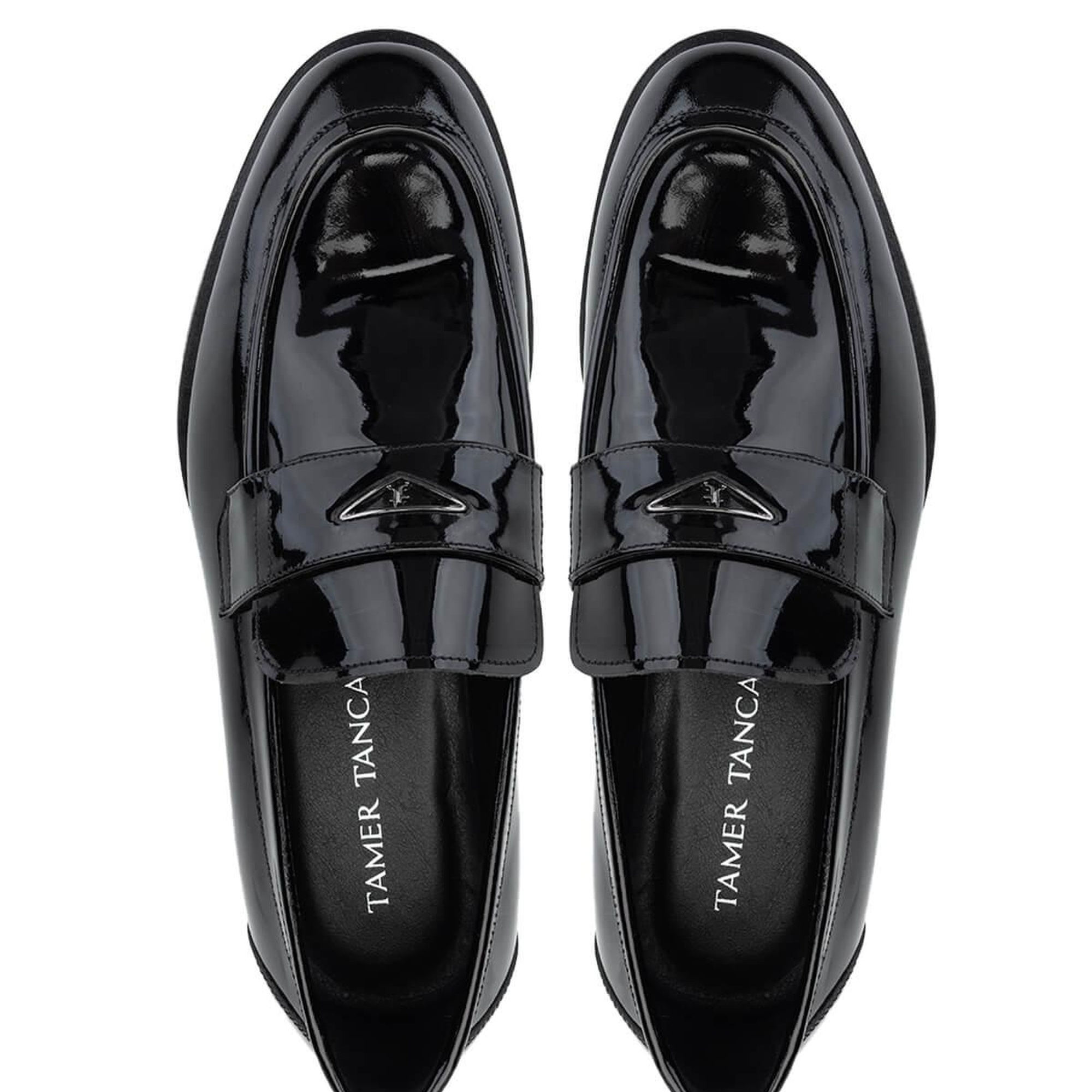 Tamer Tanca Erkek Hakiki Deri Siyah Rugan Klasik Ayakkabı