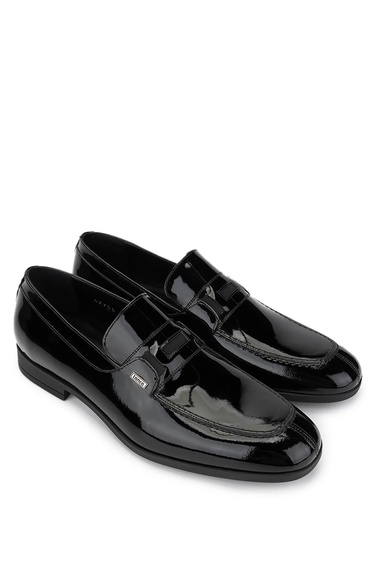  Tamer Tanca Erkek Hakiki Deri Siyah Rugan Klasik Ayakkabı