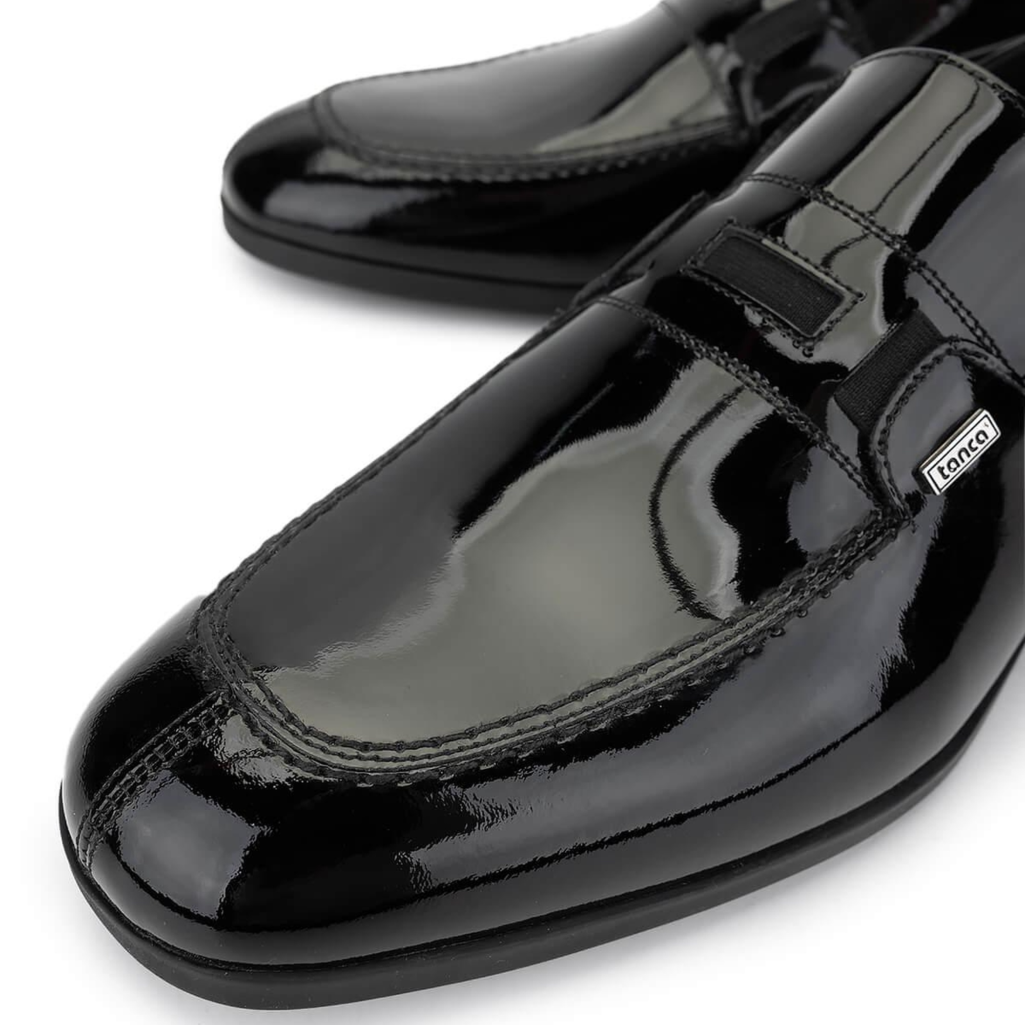 Tamer Tanca Erkek Hakiki Deri Siyah Rugan Klasik Ayakkabı