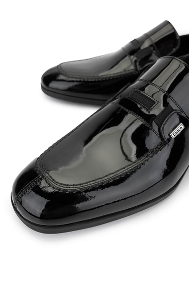  Tamer Tanca Erkek Hakiki Deri Siyah Rugan Klasik Ayakkabı